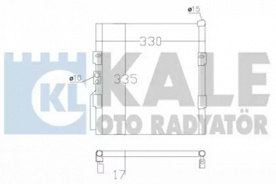 KALE OTO RADYATOR 386800 -  Конденсатор, кондиционер